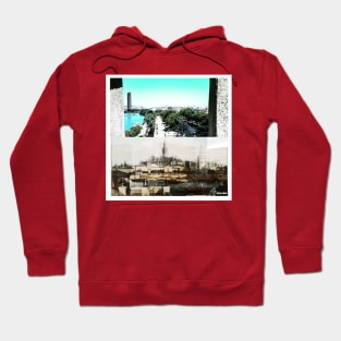 the tower of gold ecopop landscape in spain spanish collage wallpaper Hoodie